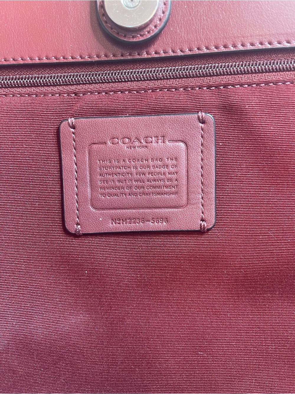 Coach Black Signature City Tote with Blue Star Appliqués - Picture 6 of 8